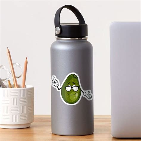The Cutest Avocado Ever An Avocado With Glasses Sticker For Sale By