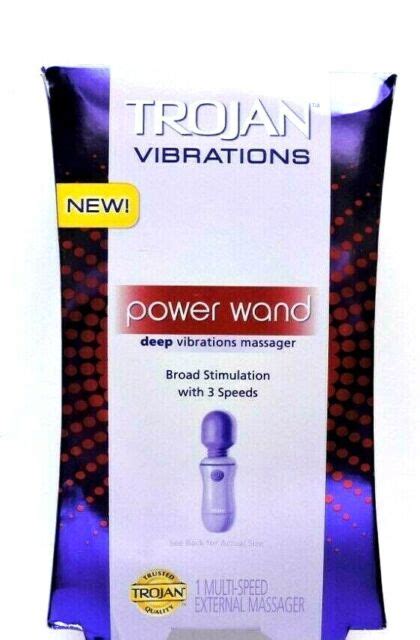 Trojan Deep Vibrations Stimulation Power Wand 3speed Massager For Sale Online Ebay