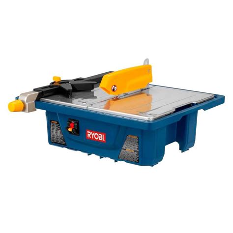 Ryobi 34 Hp 7 In Wet Tile Saw Ws7211 The Home Depot