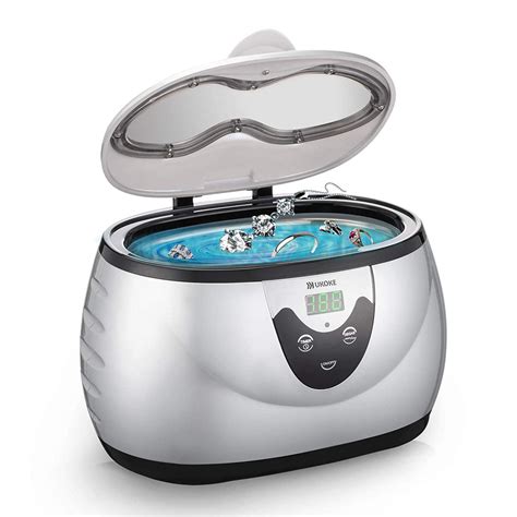 Ukoke Ultrasonic Jewelry Cleaner With Timer 06l Silver