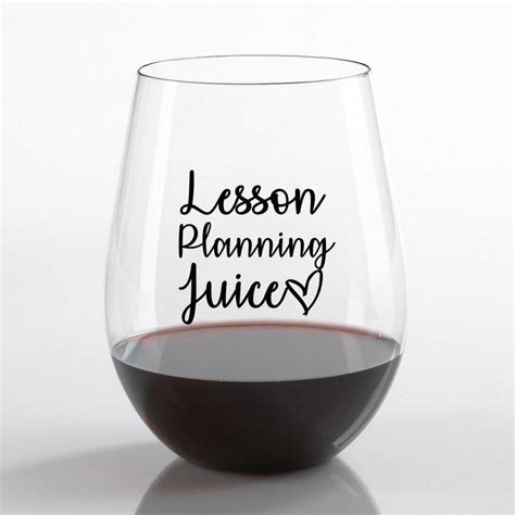 Teacher Wine Glass L Teacher T L Lesson Planning Juice L Stemless