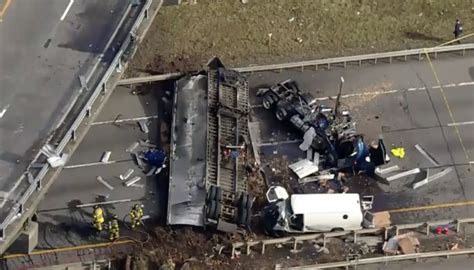 Truck Driver Reported Dead After Careening Off Ramp Onto I 287