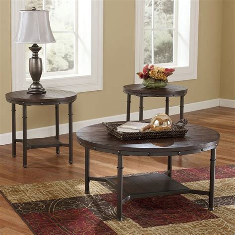 Sandling 3 Piece Occasional Table Set Signature Design By Ashley