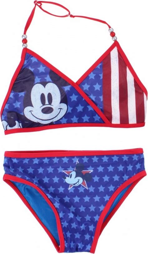 Disney Bikini Mickey Mouse Meisjes Blauw Maat 128