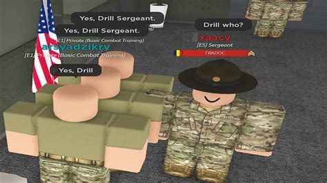 yes drill sergeant fort martin roblox youtube