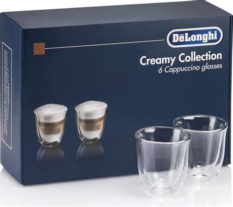 Buy Delonghi Creamy Collection Dlkc301 Double Wall Cappuccino Glasses