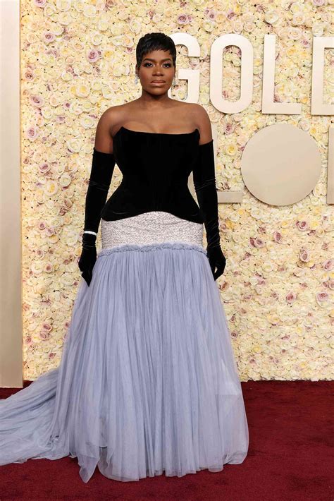 Fantasia Barrinos 2024 Golden Globes Dress Red Carpet Photos