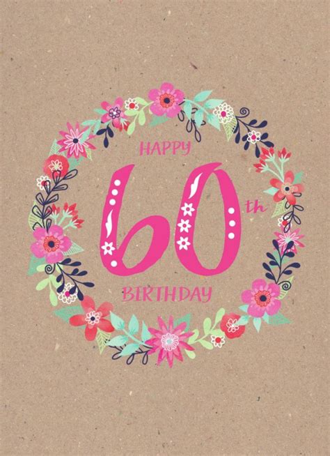 Image Result For 60 Birthday Card Saying 60th Birthday Greetings