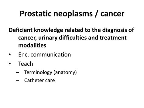 Ppt Prostatic Neoplasms Cancer Powerpoint Presentation Free Download Id