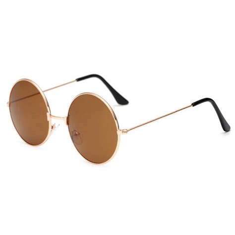 Kaufe Vintage Runde Sonnenbrille Männer Frauen Anti Reflektierende Linse Metall Rahmen Kreis