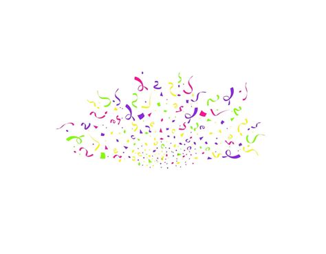 colorful confetti burst isolated on white background festive template vector illustration of