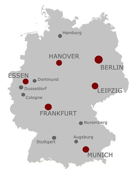 Mapa Da Alemanha Com As Principais Cidades Mapa Detalhado Da Alemanha