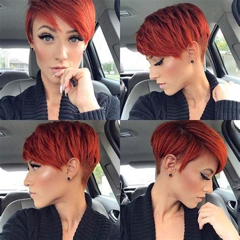 23 Trendy Ways To Wear Short Hair With Bangs Short Red Hair Thick Hair Styles Short Hair