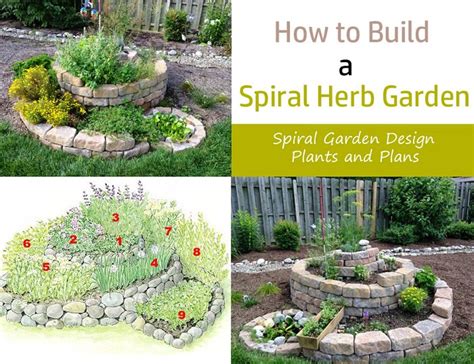 How To Build A Spiral Herb Garden Spiral Garden Design Plants And