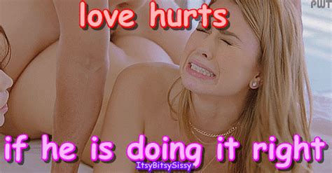 Love Hurts Blonde Anal Sissy Caption Constantlytoomuch