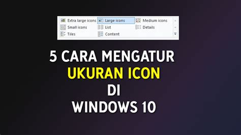 Mengatur Ukuran Icon Desktop Windows 10 Imagesee