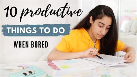 Productive Things To Do When Bored How To Have A Productive Summer Youtube