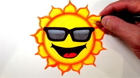 By admin last updated dec 22, 2020. How to Draw a Cool Sun Smiley Face with Sunglasses - YouTube