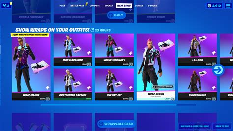 Whats In The Fortnite Item Shop Today November 10 2021 Wrappable
