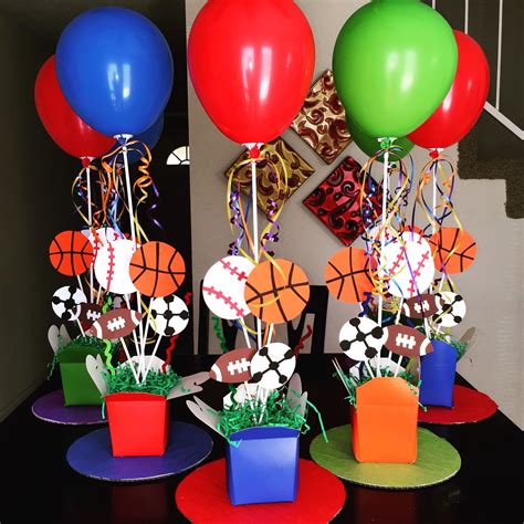Sports Theme Centerpieces DIY St Birthday Sports Themed Birthday Party Basketball Birthday