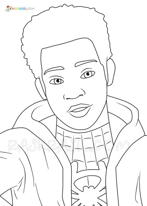 Dibujos De Miles Morales Para Colorear Imprimir El Nuevo Spider Man