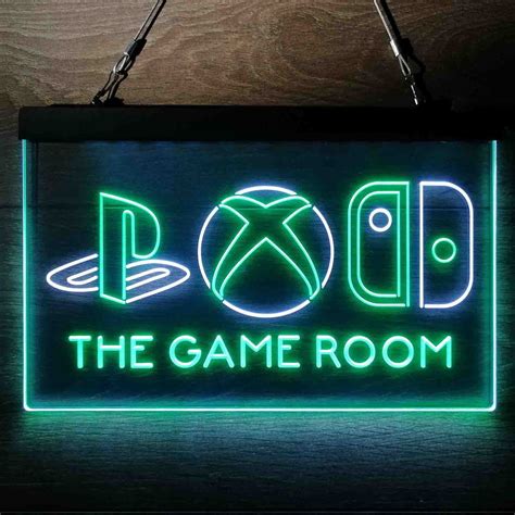 Custom Playstation Xbox Nintendo Game Room Neon Like Led Sign