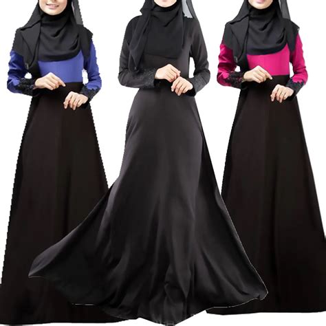 Bubble Tea Women Muslim Islamic Dress Long Sleeve 2color Dubai Abaya