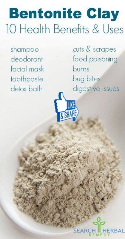 10 Uses For Bentonite Clay At Home Health Benefits Of Bentonite Clay