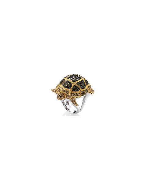 Misis Reef Party Ring Rhodium Silver And Cubic Zirconia An02885