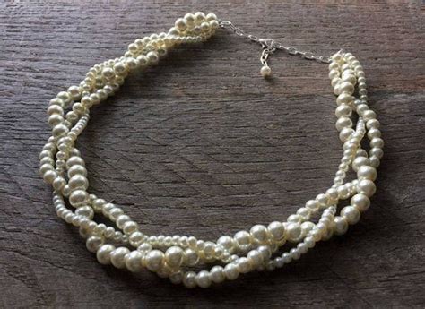 Creamivory Pearl Necklace T For Her T For Bride T Etsy