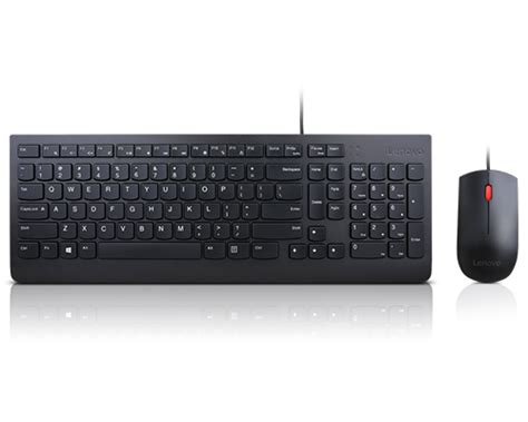 Lenovo Essential Wired Combo Keyboard And Mouse Us English 103p
