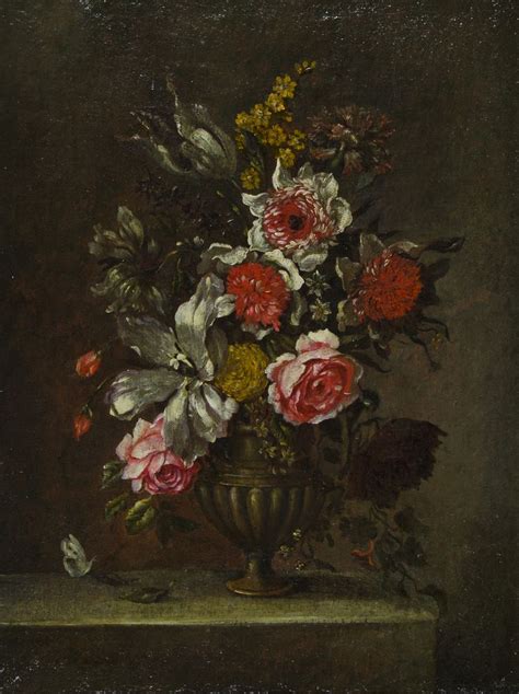 Bienvenido a la tienda online de lidl. Maestro del XVIII secolo "Vaso di fiori" cm. 62x46 - olio su tela foderata | STADION | ArsValue.com