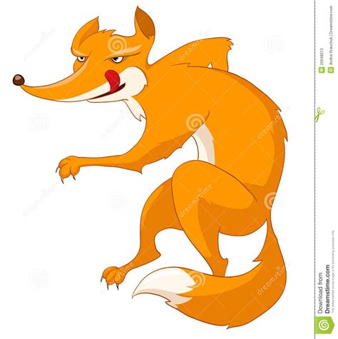 Cartoon Character Fox Stock Vector Illustration Of Angry