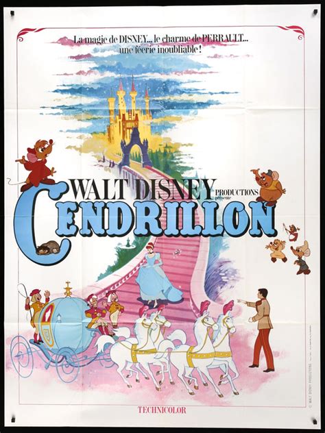 Cinderella 1950 Original R1978 French Grande Movie Poster Original