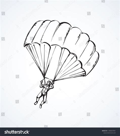 Parachute Sketch Images Stock Photos And Vectors Shutterstock