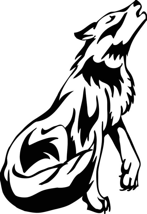 Try making a tribal wolf design or a simple wolf line drawing.these drawings look like wolf tattoo and are a fun idea to replicate. Black drawing clipart - Clipground