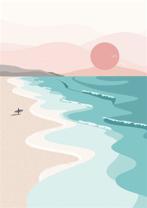 Pin By Σμαρώ Κουκότσικα On Уроки рисования Beach Illustration Beach