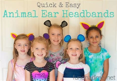 How To Make Quick And Easy Animal Ear Headbands Fun On A Dime