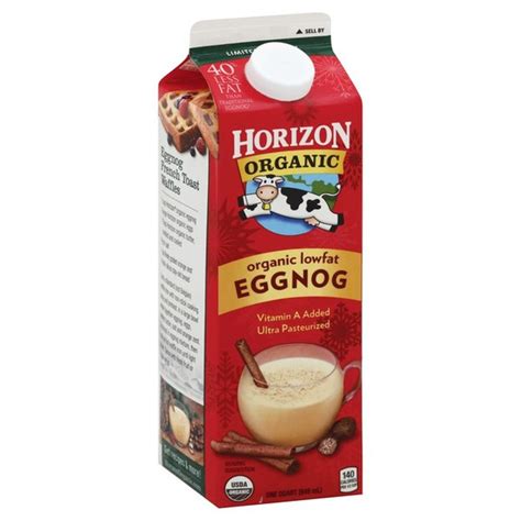 Horizon Organic Lowfat Eggnog 1 Qtl Instacart