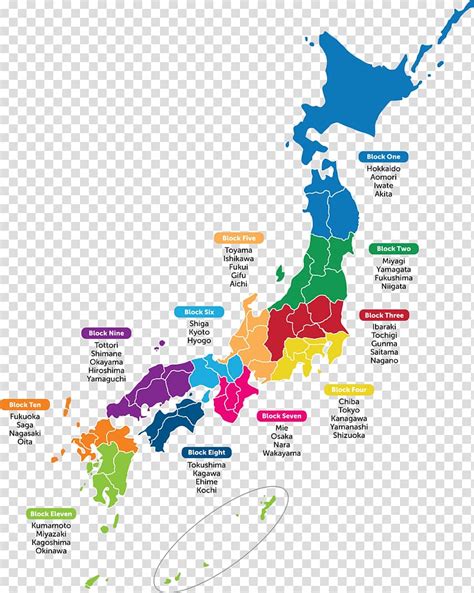 Japanese Prefecture Map
