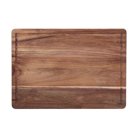 Farberware Acacia Wood Cutting Board With Juice Groove And Handles 14
