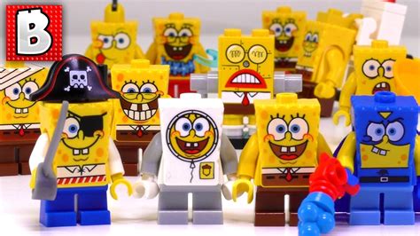 every lego spongebob squarepants minifigure ever made collection review youtube