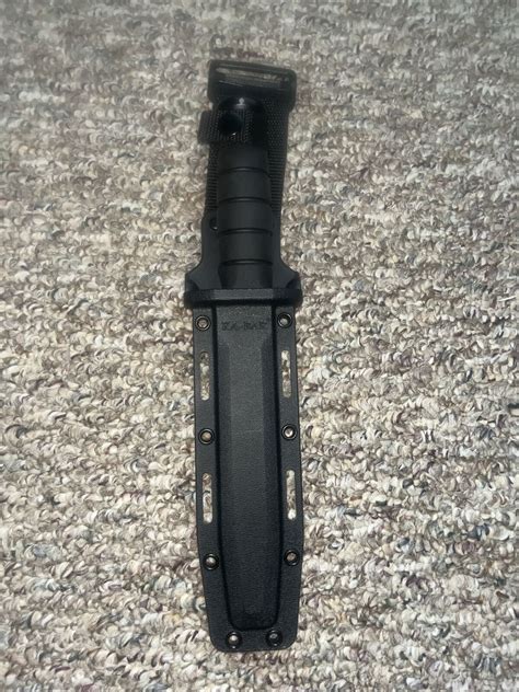 Ka Bar Usa Fighting Knife 1095 Carbon Steel Black 12 Fixed Blade 1213