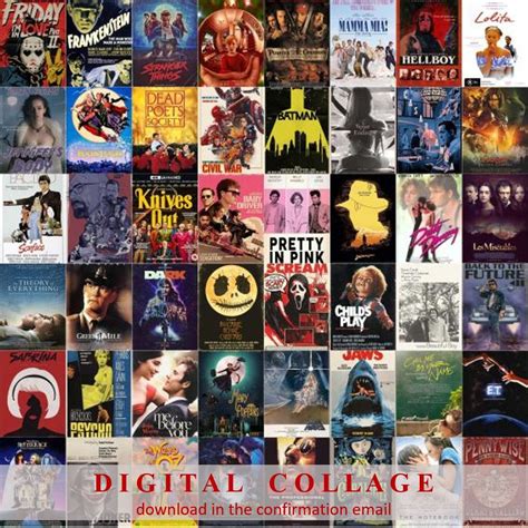 120 Movie Posters Digital Wall Collage Kit Movie Posters Etsy