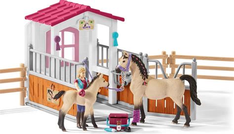 Schleich S Horse Club Stall With Arab Horses And Groom 42369 Skroutzgr