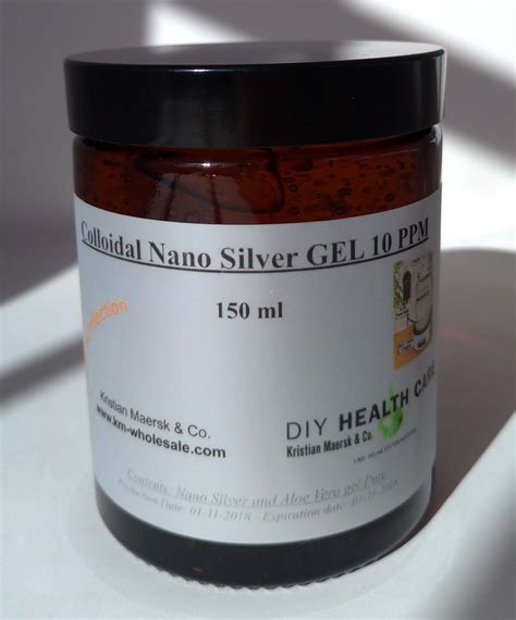 Colloidal Nano Silver Gel 10 Ppm 150ml Sundheds Produkter Kristian