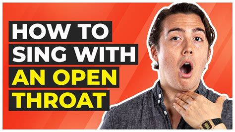 how to keep an open throat when you sing youtube