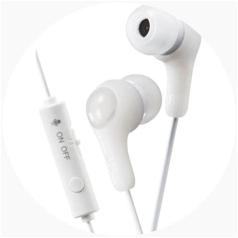 Jvc Gumy Gamer Earbuds With Microphone White Earbuds Jvc Earbud