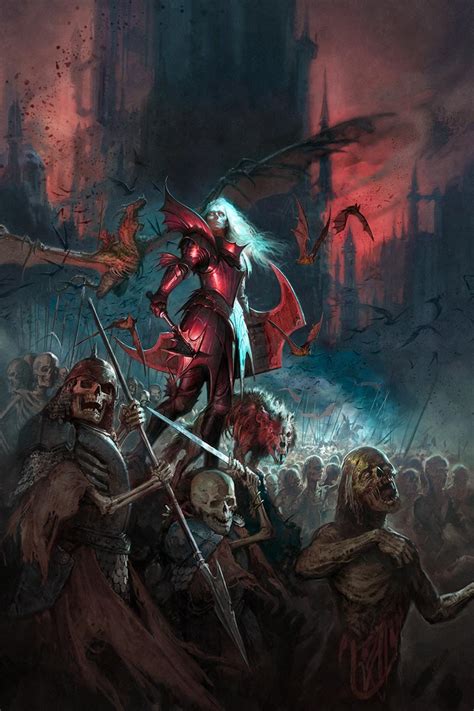 Soulblight Vampire Lord Warhammer Art