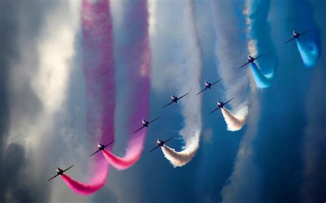Red Arrows Aerobatic Team Entropy Royal Air Force The Red Arrows Hd